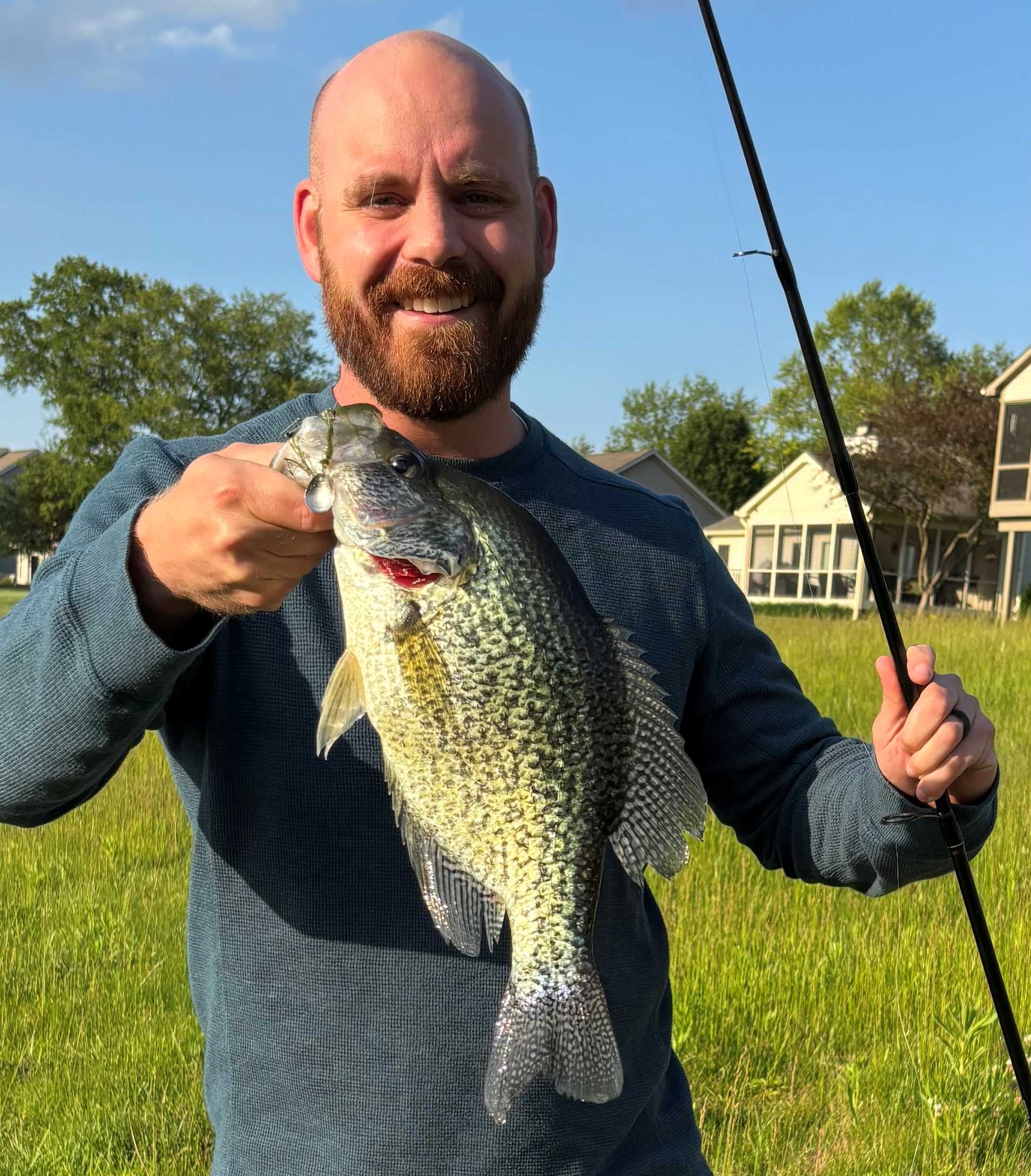 Nice Crappie caught with Beetle Spinner