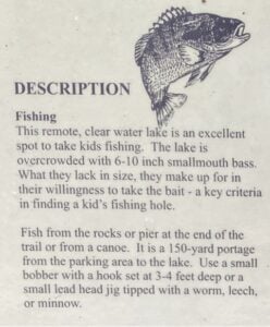 Meander Lake Bulletin About Smallmouth Bass Fishing