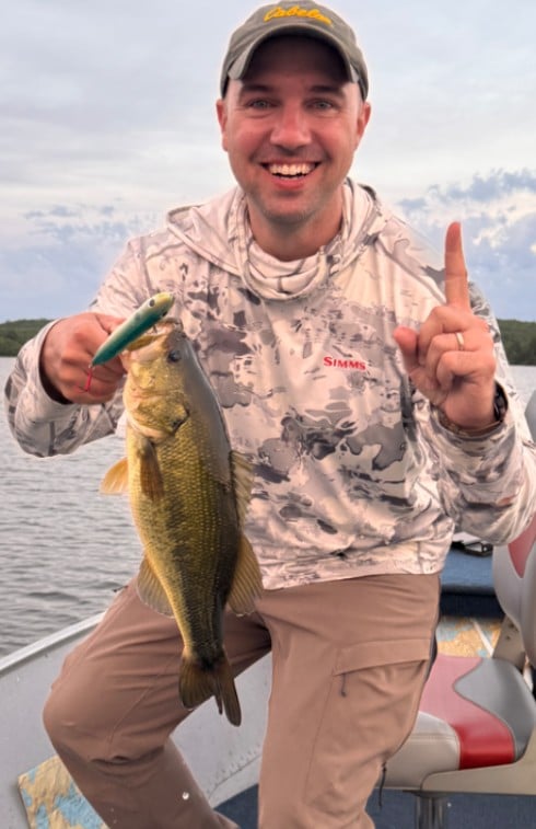 First fish of the trip on a super spook